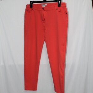 Alberto Makali Orange Skinny Leg Knit Pants